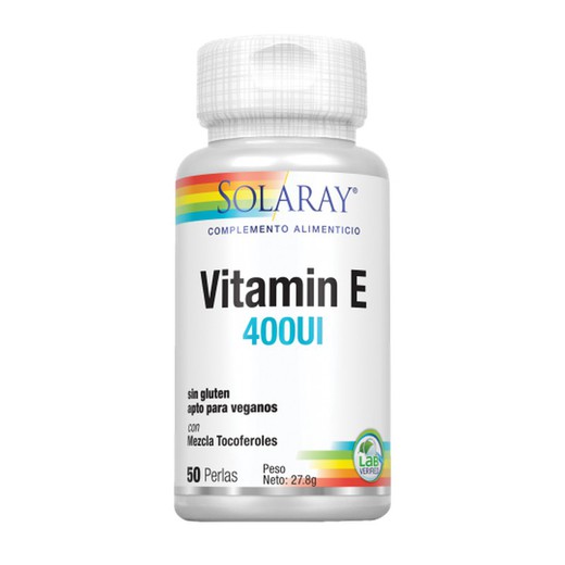 Vitamina E 400 UI- 50 Perlas de Solaray