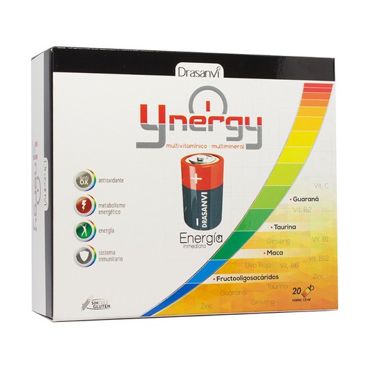 Ynergy energía Inmediata 20x15ml viales de Drasanvi