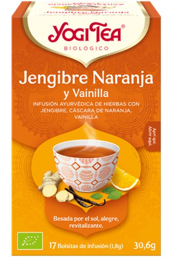 Yogi Tea Jengibre Naranja y Vainilla