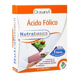Ácido Fólico 30 cápsulas Nutrabasicos de Drasanvi