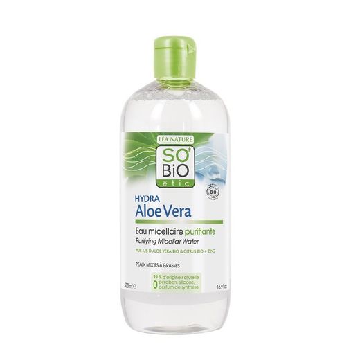 Agua Micelar Purificante Zinc, Aloe Vera & Lima Bio de Sobio