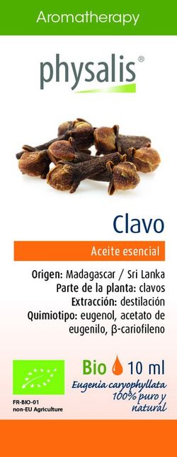 Aromatherapy Aceite Esencial de Clavo Bio de Physalis