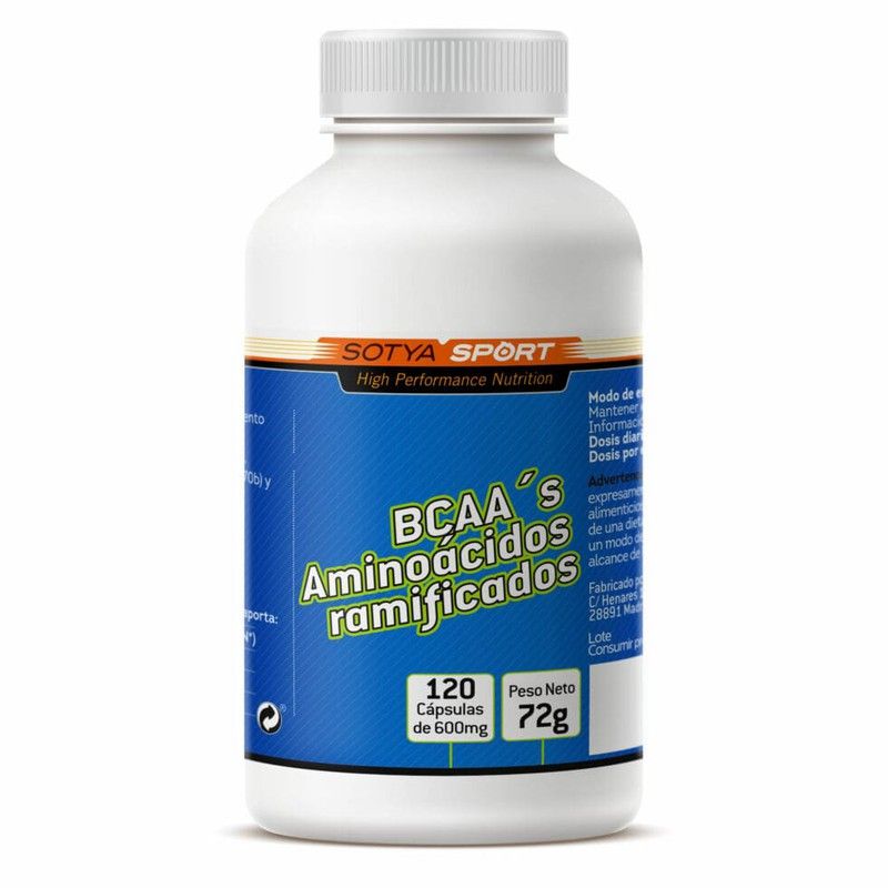 BCAA'S Aminoácidos Ramificados 120 Capsulas de 600mg — La Dietética