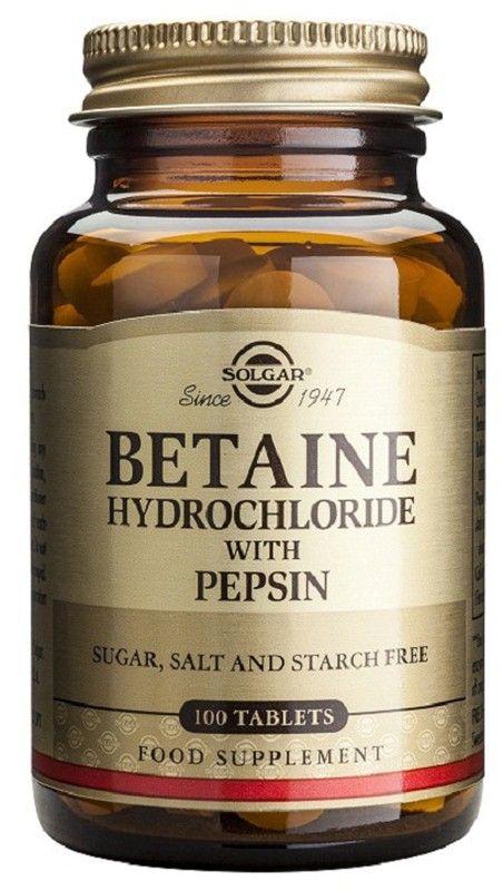 Betaina hidroclorida 100 comprimidos