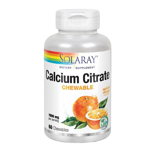Calcium citrate 1000 mg 60 comprimidos masticables naranja