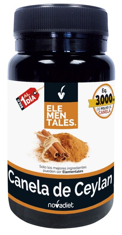 Canela de ceylan 30 cápsulas vegetales Novadiet