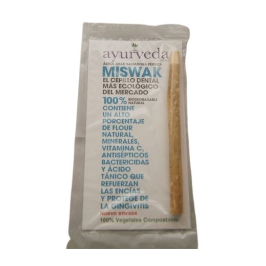 Cepillo dental ecológico miswak de bambú de Ayurveda
