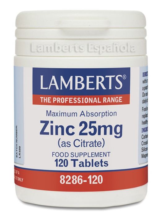 Citrato de zinc 25 mg 120 cápsulas