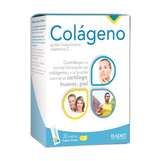Colágeno + ácido hialurónico + vitamina C 30 sobres de Eladiet