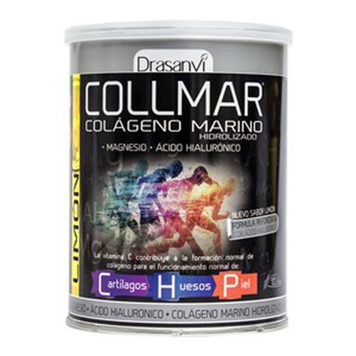 Collmar colágeno Marino + Magnesio y Ac. hialurónico 300g limón de Drasanvi