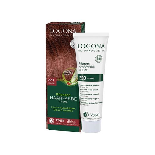 Colorante Vegetal en Crema 220 Burdeos 150 ml de Logona