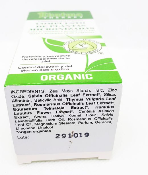 Compuesto de Plantas Micronizadas Rhatma Desodorante Talco 75g