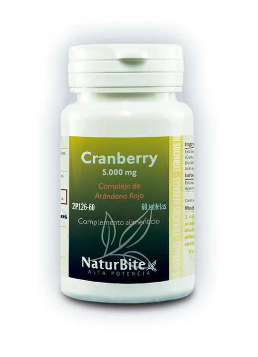 Cranberry 5000 mg 60 tabletas de Naturbite