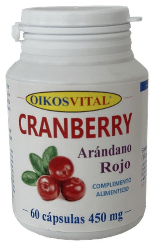 Cranberry Arándano Rojo 450 mg 60 cápsulas de Oikos