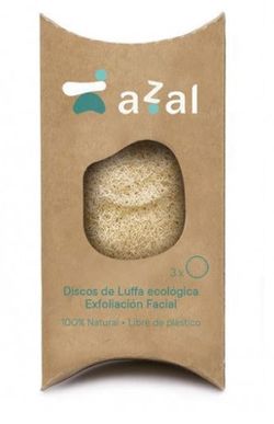 Discos Faciales de Luffa-Exfoliantes 7cm Estuche de 3