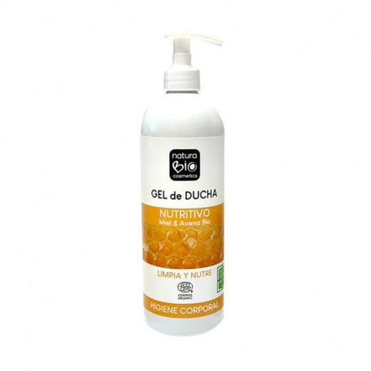 Gel Ducha Nutritivo Miel & Avena Bio 740 ml de Natura Bio Cosmetics