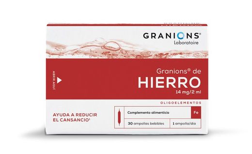 Granions de hierro 30 ampollas 2 ml