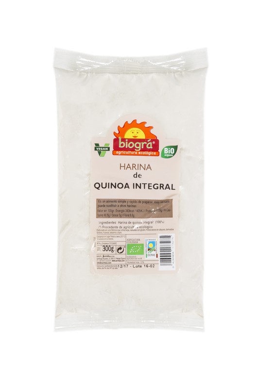 Harina de Quinoa Integral 300 gr Biogra Bio — La Dietética Barcelona
