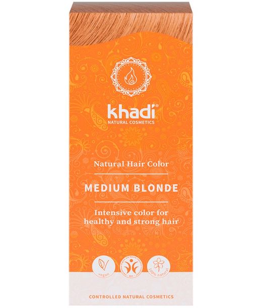 Herbal Color Rubio Medio 100 gr de Khadi