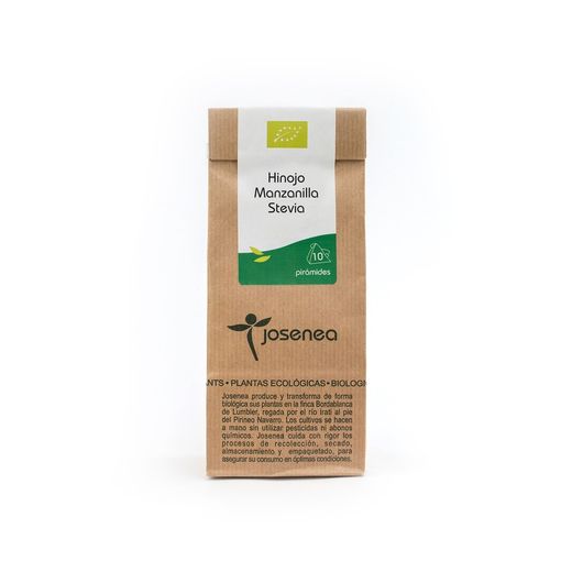 Hinojo-Manzanilla-Stevia Bio B-10 pirámides de Josenea