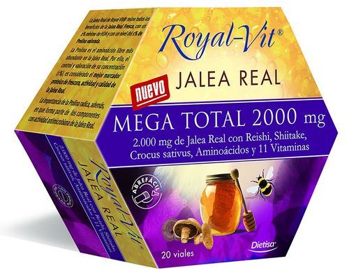 Jalea Real Mega Total 2000 mg 20 Viales Dielisa