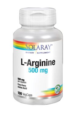 L-Arginina 500 mg 100 cápsulas Solaray
