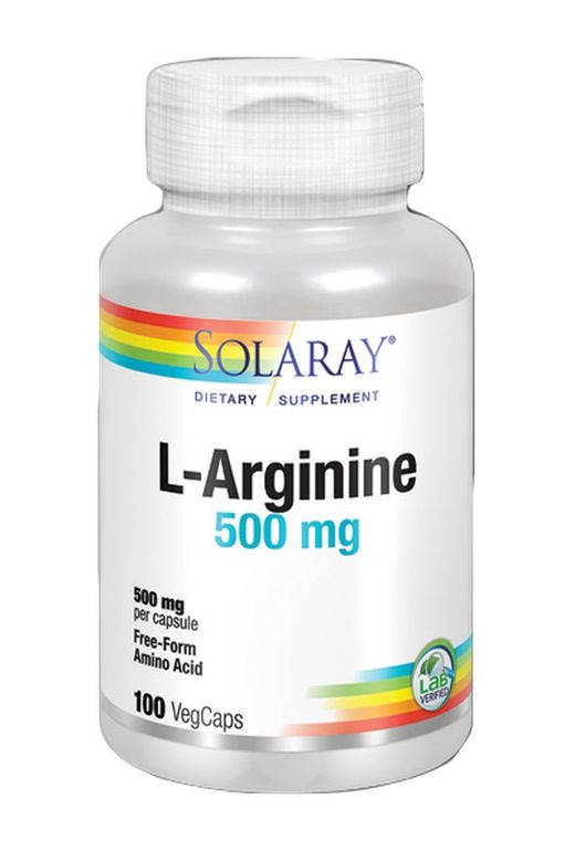 L-Arginina 500 mg 100 cápsulas Solaray