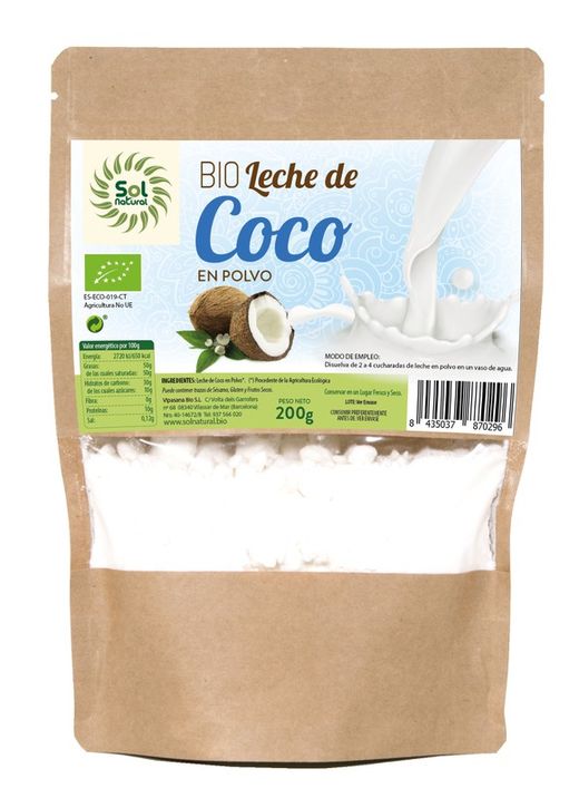 Leche de Coco En Polvo Bio 200 G