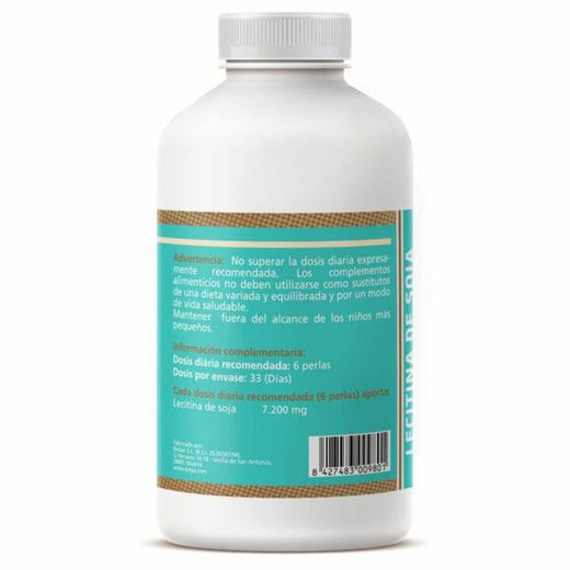 Lecitina de Soja 200 perlas de 1600mg Sotya