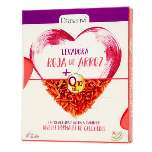 Levadura arroz rojo coenzima Q10 30 cápsulas de Drasanvi