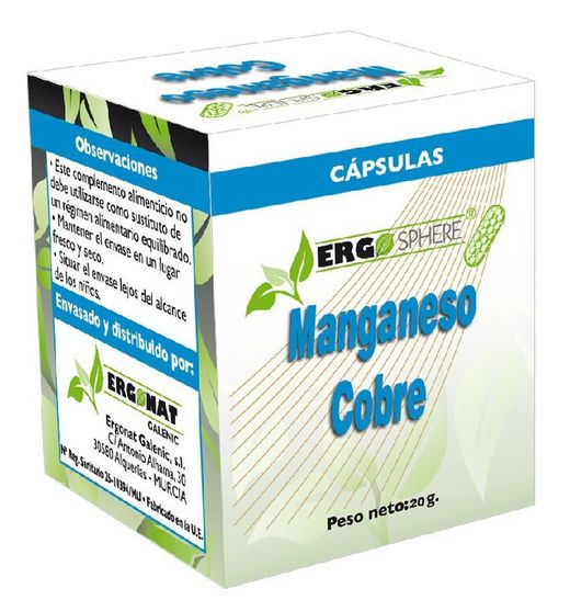 Manganeso +  cobre 50 cápsulas