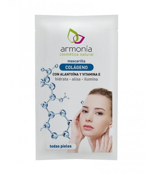 Mascarilla de Colágeno con alantoína y vitamina E 10 ml de Armonía