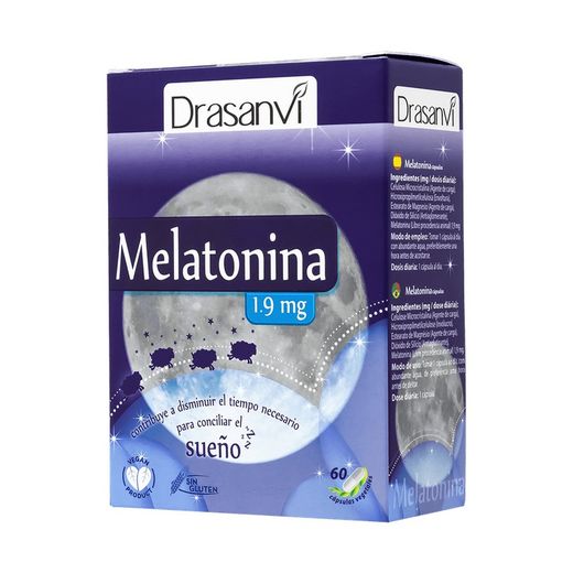 Melatonina 60 cápsulas  x  1,9  mg de Drasanvi