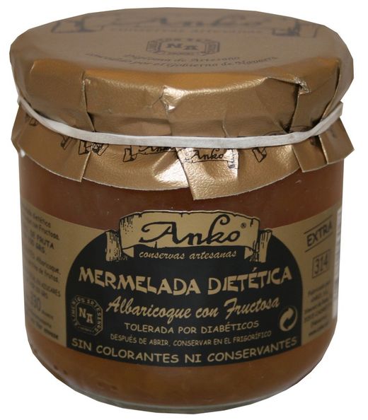 Mermelada Albaricoque con Fructosa sin azúcar de Anko