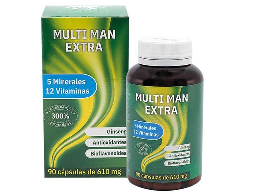 Multi man extra 90 cápsulas x 610 mg