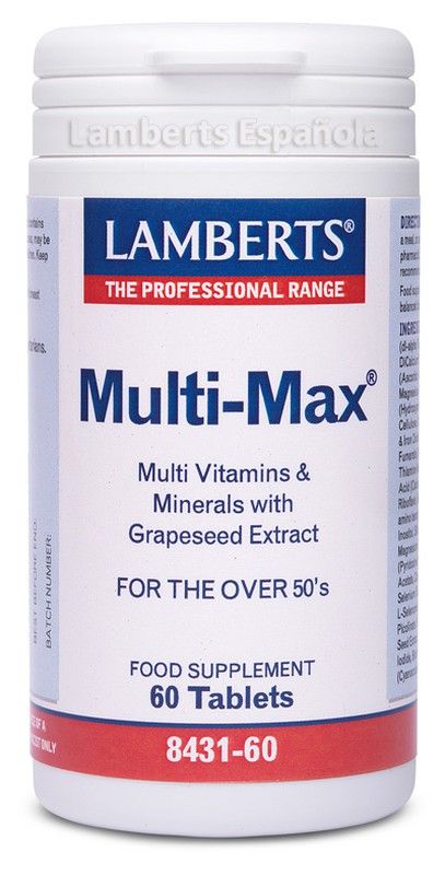 Multi- max 50+ 60 tabletas 274041 multivitamínico — La Dietética Barcelona