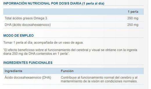 Omega 3 Mental y Visión 45 perlas de Dielisa