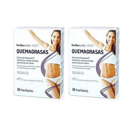 Pack 2 Herbopuntia Quemagrasas 60 cápsulas Herbora Envío gratis