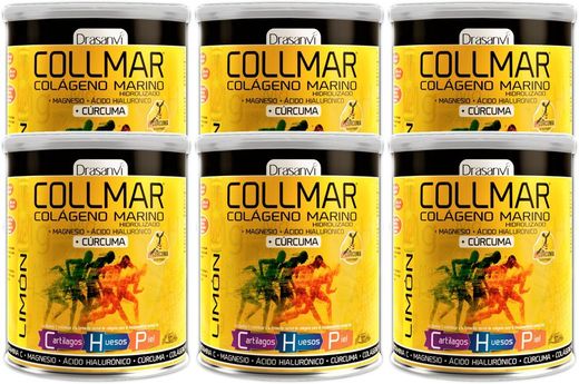 Pack 6 Collmar Magnesio Cúrcuma sabor limón de Drasanvi