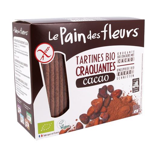 Le Pain des fleurs sin Cacao sin Gluten Bio 160 gr