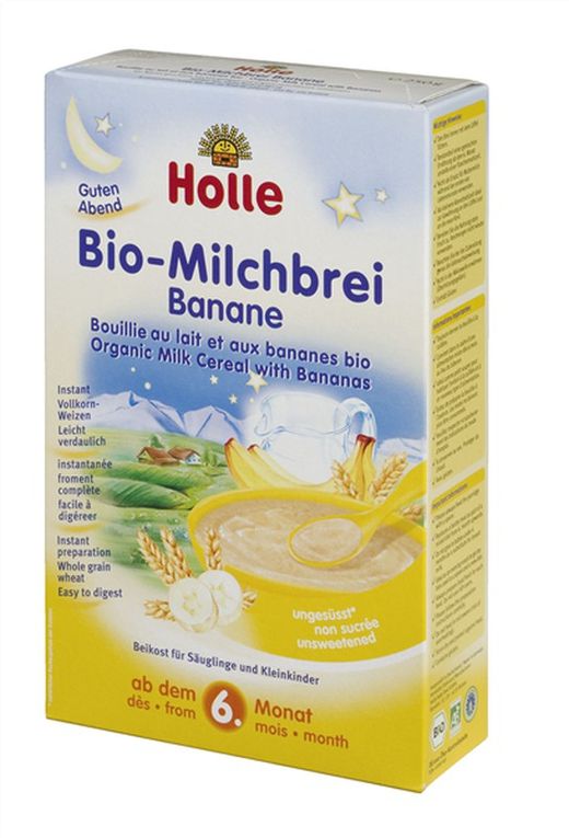 Papilla de Trigo y Platano con Leche +6 Meses Buen de Holle