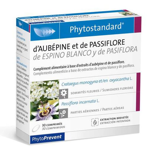 Phytostandard espino blanco - pasiflora 30 comprimidos
