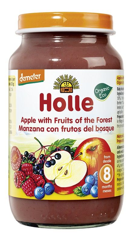 Potito Frutas Del Bosque y Manzana +8 Meses 220g de Holle