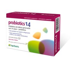 Probiotics 14 cepas + Prebioticos 30 cápsulas Herbora