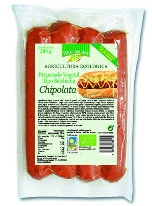 Salchicha Vegetal Chipolata 200 Gr