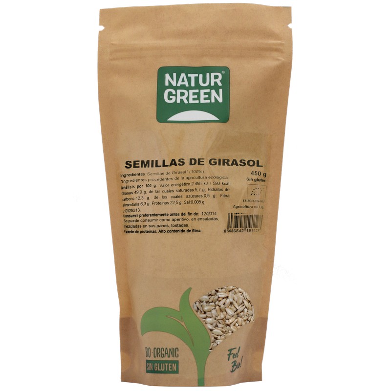 Semilla de Girasol Bio 450 gr — La Dietética Barcelona