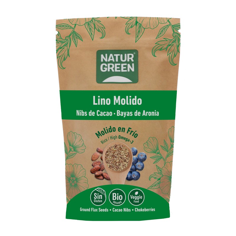 Semillas de lino dorado molido Bio NaturGreen, NaturGreen