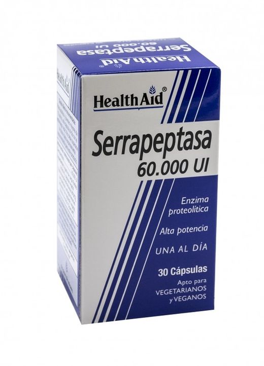 Serrapeptasa 60000 ui 30 cápsulas