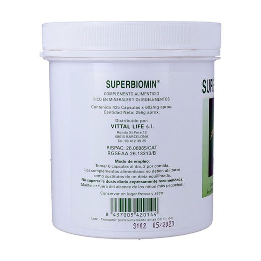 Superbiomin 425 cápsulas de Biomin