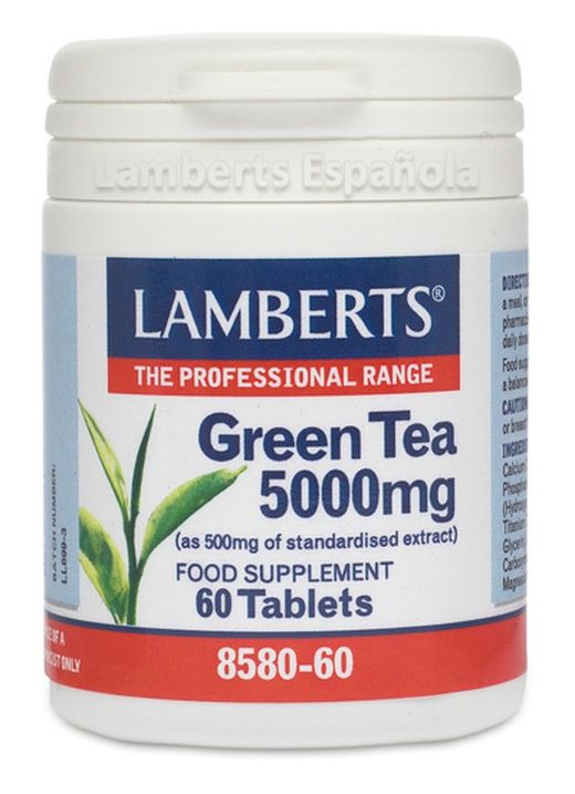 Te Verde 5000 mg 60 tabletas de Lamberts